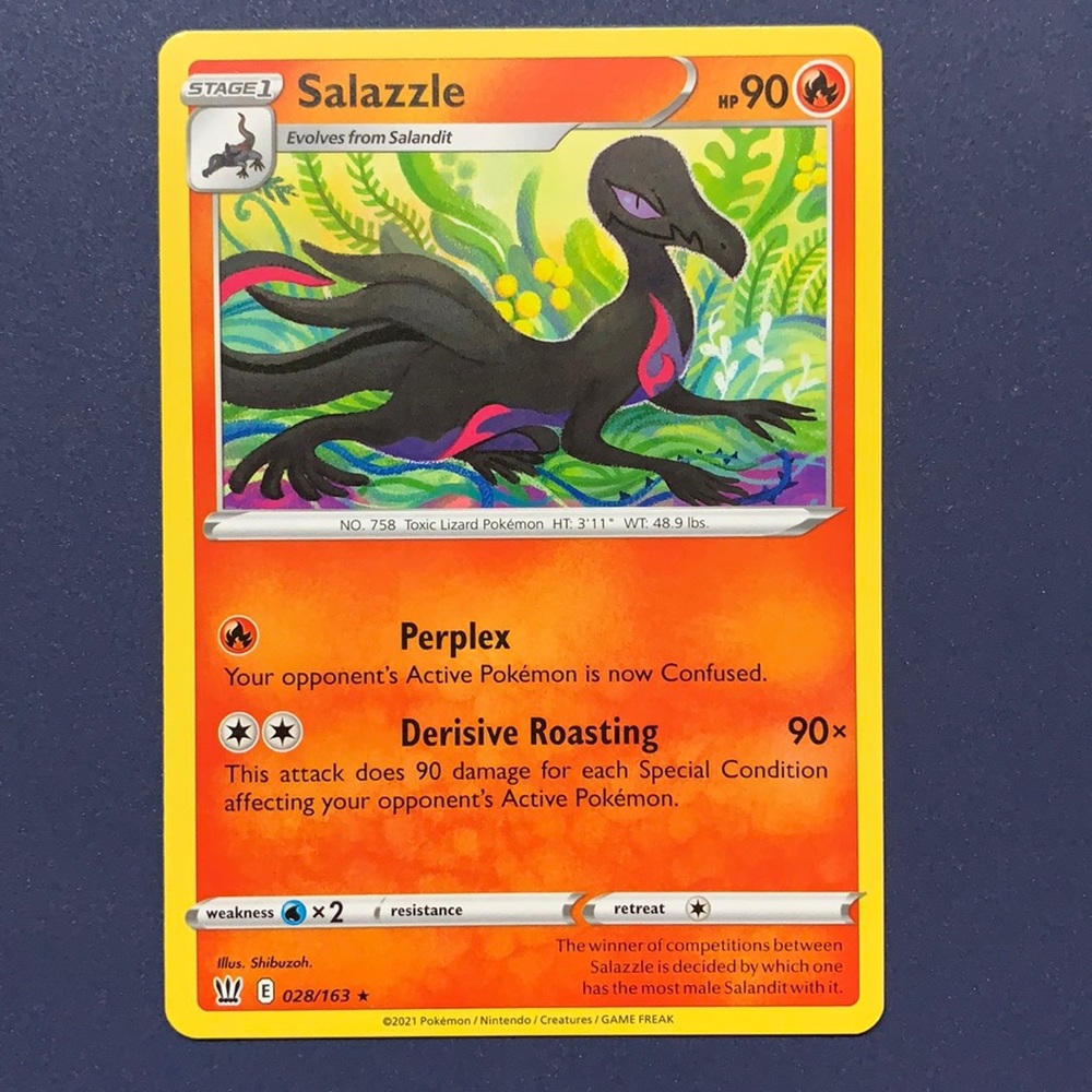 Salazzle Pokémon card 28/163